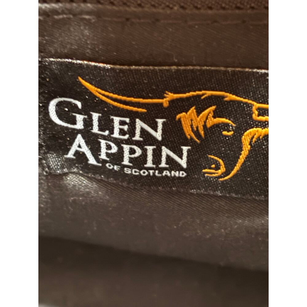 Harris Tweed Glen Appin Black Watch Plaid Brora Small Tote Bag Shoulder Strap - Picture 9 of 16
